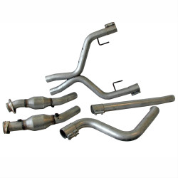 High Flow Catted Dual Exhaust Conversion Ford Mustang V6 2005-09 High Flow Catted Dual Exhaust Conversion Ford Mustang V6 2005-09