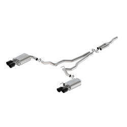 Ford Racing 2024 Mustang 2.3L Extreme Active Cat-Back Exhaust System Black Tips
