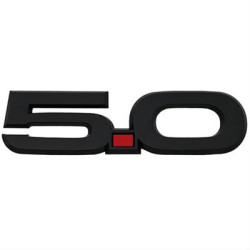 5,0 Mustangemblem Svarta